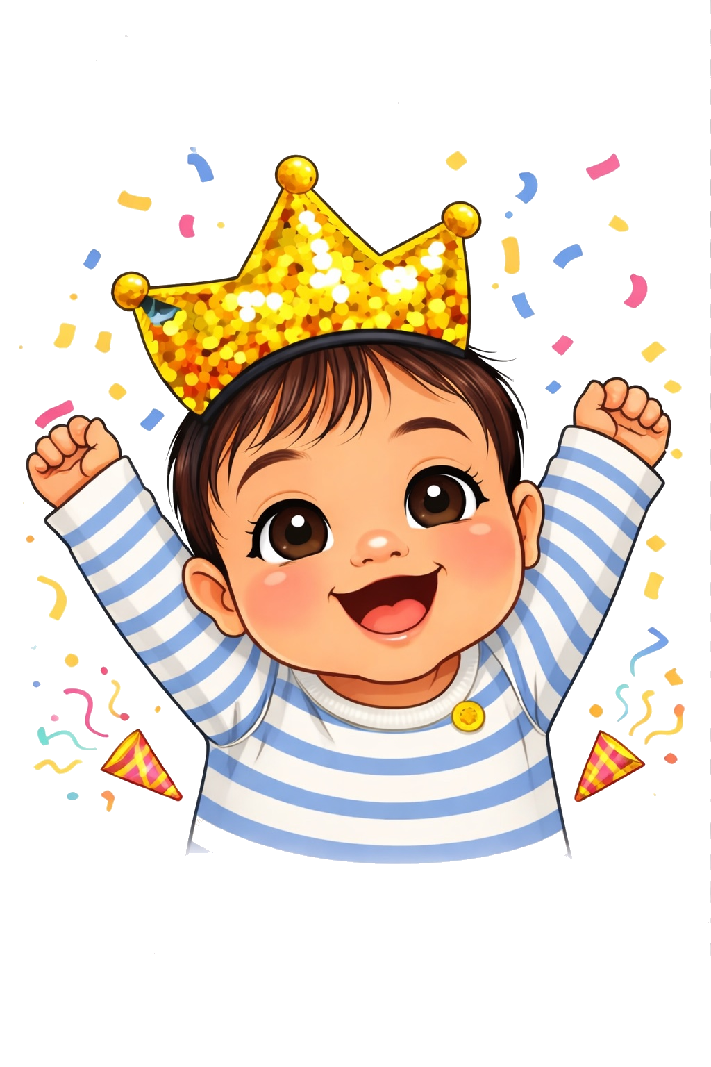 The OBubba celebration baby mascot for milestones, wins and baby care moments.